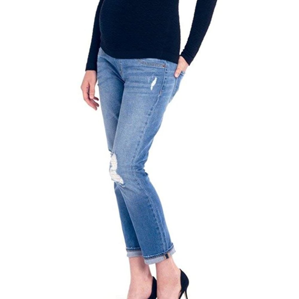 Ingrid & Isabel Maternity Boyfriend Jeans
